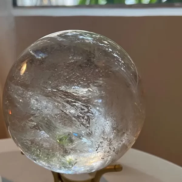 巴西高清白水晶球
